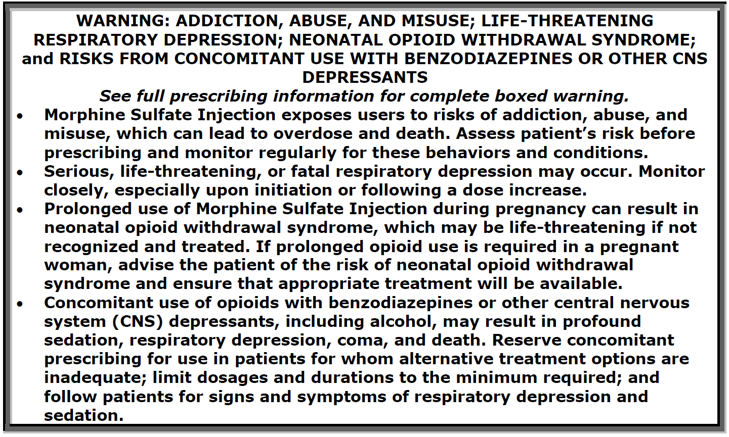 Simplist Morphine ISI